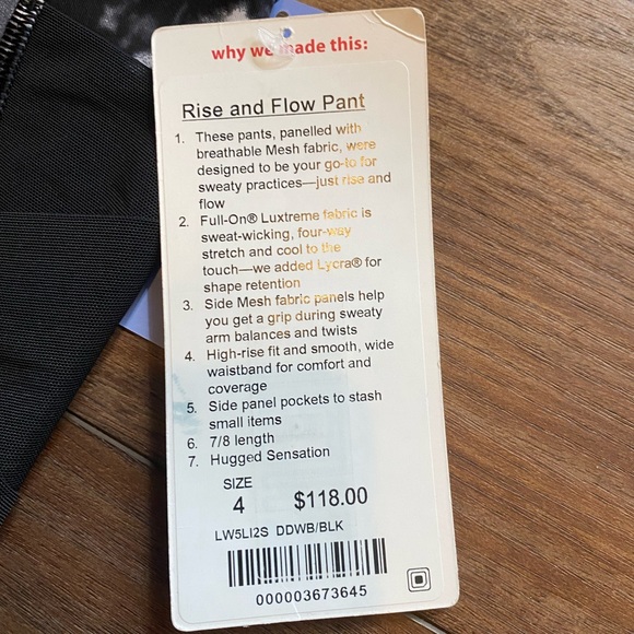 Lululemon Rise & Flow Pant Full On Luxtreme Leggings - Picture 7 of 16